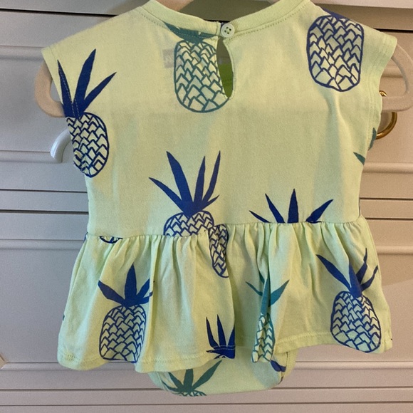 Tea Collection - Pineapples in Portugal Baby Bodysuit Dress - Picture 2 of 3
